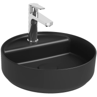 Раковина Isvea Infinity 10NF65042SV-2N накладная, Ø42 см, черный матовый