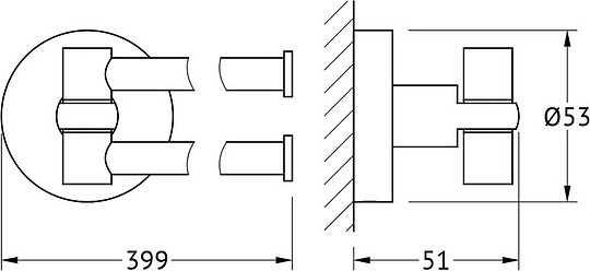 Полотенцедержатель Artwelle Harmonie HAR 023 40 см