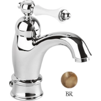 Смеситель для раковины Cezares Margot MARGOT-LSM1-A-02-Bi Бронза/белый