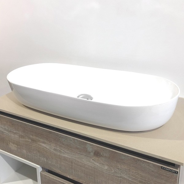 Раковина накладная 81 см Comforty 78327 белый