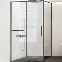 Душевой уголок Vincea Slim Soft 150x100 VSR-1SS1015CLGM профиль вороненая сталь, стекло прозрачное