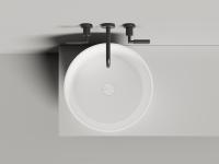 Раковина накладная 46 cм Salini Armonia 04130118M материал: S-Stone, цвет: белый матовый