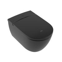 Унитаз подвесной Villeroy & Boch ViClean V0E100R7 с функцией биде, цвет черный