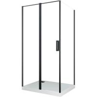 Душевой уголок Cerutti SPA Victoria 120×90 B профиль черный, стекло прозрачное