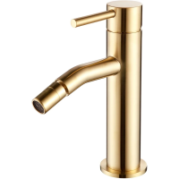 Смеситель AQUAme Siena AQM6216GG для биде, без донного клапана, золотой