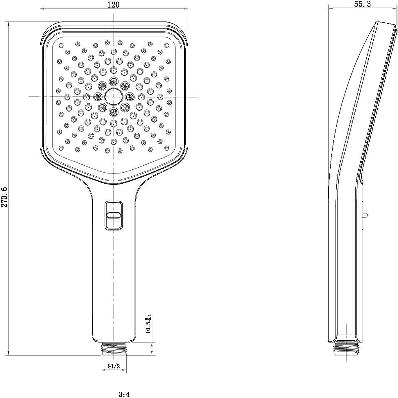 Ручной душ Vincea Inspire VSHN-3I4HGM Вороненая сталь Ручной душ Vincea Inspire VSHN-3I4HGM Вороненая сталь