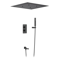 Душевой комплект Timo Petruma SX-5019/03SM С ВНУТРЕННЕЙ ЧАСТЬЮ, черный матовый