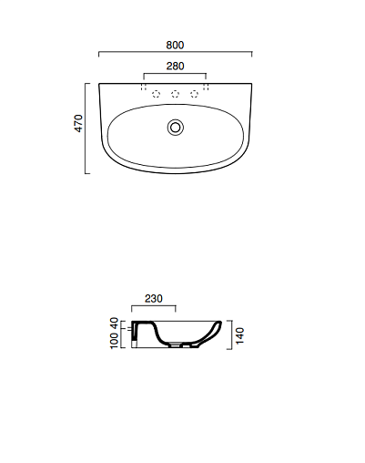 раковина подвесная catalano muse 180mune 80x47 см, белая снято с производства