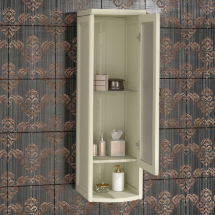 шкаф подвесной opadiris клио 30 r, слоновая кость, матовое стекло