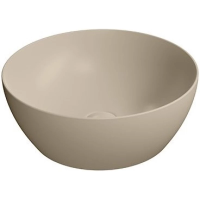 Раковина GSI Pura 885108 накладная, Ø40 см, Creta opaco (Бежевый матовый)