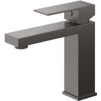 Смеситель для раковины Cezares Slider SLIDER-LS-GM с донным клапаном, оружейная сталь