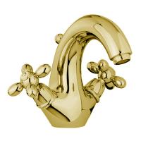 Смеситель Fima Carlo Frattini Olivia F5041OR на раковину, на 1 отв., с донным клапаном, золото