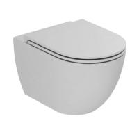 Azzurra Azzurra Comoda Унитаз подвесной безободковый 51,5x36 см, c креплением, Easy Clean, 3L Water Saving, цвет: Cotton
