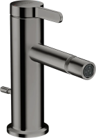 Смеситель Axor One 48210330 для биде, с донным клапаном, полированный черный хром