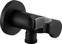 Шланговое подключение Elghansa Shower Hose Outlet WS-6K-Black с держателем для душа