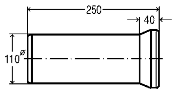 отвод для унитаза viega 101312 10х25 см прямой