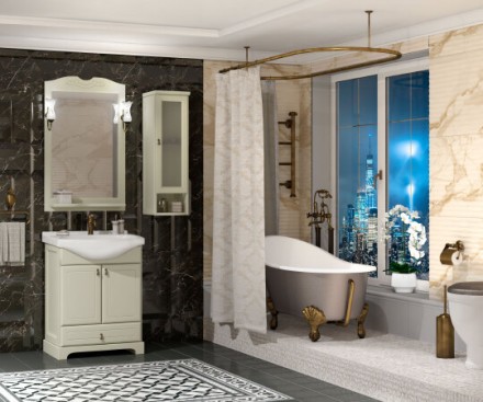 зеркало opadiris клио 65 слоновая кость