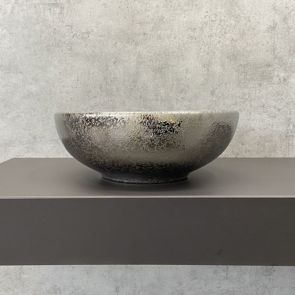 раковина накладная 41 см comforty j2056s серебро