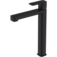 Смеситель для раковины AQUAme Parma AQM6614MB без донного клапана, черный матовый