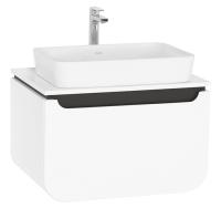 Тумба с раковиной Creavit Pion Plus 70 PN0070.01.BGR+UL060 подвесная Белая Серая