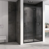 Душевая дверь 180 см Abber Schwarzer Diamant AG30180B прозрачное