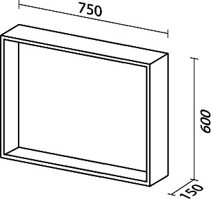 Зеркало Sanvit Контур 75 цвет по RAL Зеркало Sanvit Контур 75 цвет по RAL