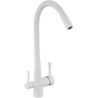 Смеситель Savol S-L1806W-02 для кухни, с подключением к фильтру, цвет белый