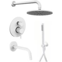 Душевой комплект Paffoni Light KITLIG019BO045 22.5 см, белый матовый