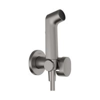Гигиенический душ Hansgrohe Bidette 1jet S 29232340 со смесителем, черный хром матовый