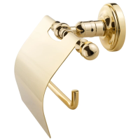 Держатель туалетной бумаги Migliore Mirella 17311 с крышкой, цвет золото