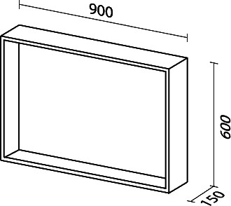 зеркало sanvit контур 90 цвет по ral зеркало sanvit контур 90 цвет по ral