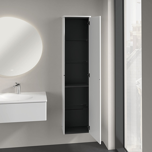 шкаф-пенал villeroy & boch antao k46100hk цвет stone grey matt lacquer