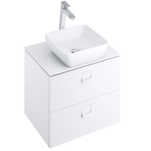 тумба под раковину ravak sd comfort 60 x000001377 подвесная белая глянцевая