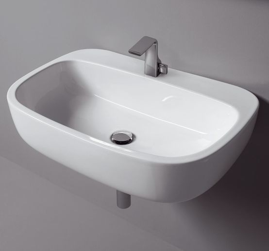 накладная раковина в ванную 74 см flaminia mono mn74l