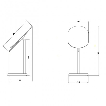 Косметическое зеркало Gessi Goccia 38188#079