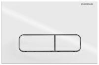 Клавиша для инсталляции CHARUS Elegia FP.320.11.01 для унитаза, пластик, белый глянцевый