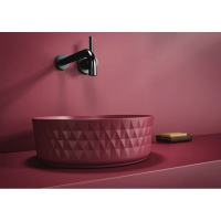 Раковина Isvea Rombo 10NF67036SV-2R накладная, Ø36 см, бордовый матовый