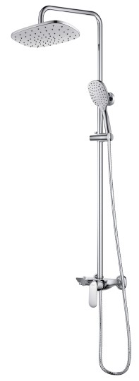душевая система d&k gondolla da1023701b14 с изливом, цвет хром