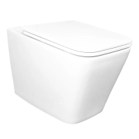 Унитаз Azario Teramo AZ-003D-NR приставной, горизонтальный слив, с сиденьем микролифт, 60x36x41 см, белый