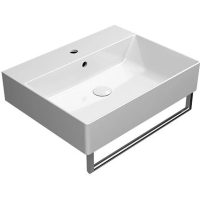 Раковина GSI Kube X 9431111 подвесная, 60x47 см, Bianco lucido (Белый глянец)