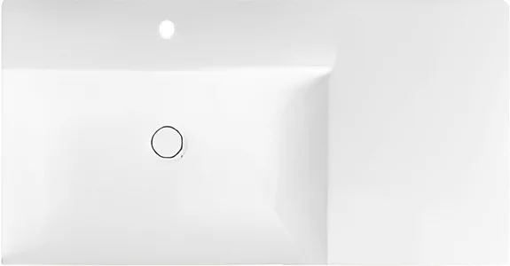 раковина hatria bahia_13 bhd800465011ts0 80х46 см, столешница справа