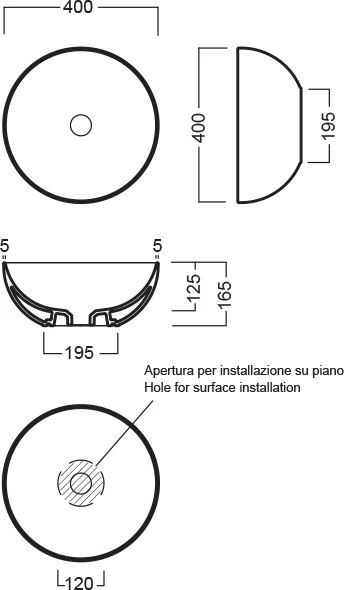 раковина hatria happy hour y1vf01 белая
