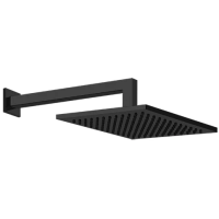 Верхний душ Gessi Emporio 47376#299 Ø200 мм, с кронштейном, цвет черный XL