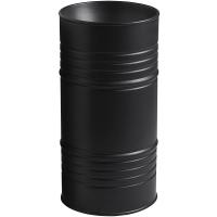 Раковина напольная Kerasan Artwork Barrel 474331, 45 x h90 см, слив в стену, цвет: Nero matt