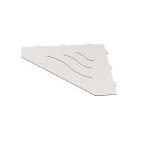 Металлическая полка RGW MT-03W 49279903-01 угловая Белая