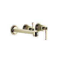 Смеситель для ванны встраиваемый Gessi Venti20 65042#710, цвет: Brass PVD