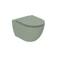 Azzurra Azzurra Comoda Унитаз подвесной безободковый 51,5x36 см, c креплением, Easy Clean, 3L Water Saving, цвет: Verde natura