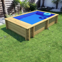 Pool'n Box Junior wooden pool 3.7x2.4, BF, Ht:70 Бассейн плавательный с деревенной отделкой