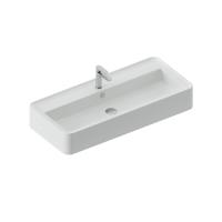 Artceram Rodolfo 100 Раковина накладная 100х45см., с 1 отв., без слив перелива, покр SANIGLAZE, цвет: белый Artceram Rodolfo 100 Раковина накладная 100х45см., с 1 отв., без слив перелива, покр SANIGLAZE, цвет: белый