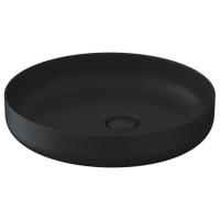 Раковина Duravit Vitrium 266146HE накладная Ø46 см., без отв., круглая, из DuroCast UltraResist, без перелива, цвет темно-серый матовый